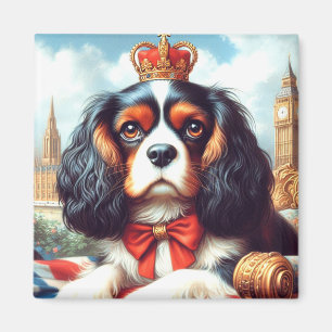 Cavalier King Charles Spaniel Illustratie Magneet