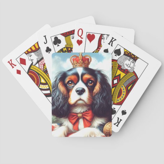 Cavalier King Charles Spaniel Illustratie Pokerkaarten (Achterkant)