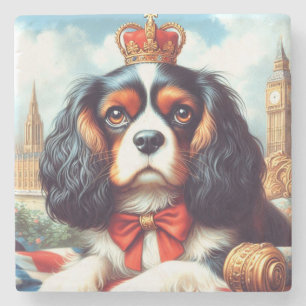 Cavalier King Charles Spaniel Illustratie Stenen Onderzetter