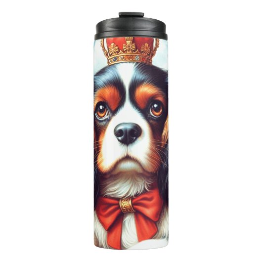 Cavalier King Charles Spaniel Illustratie Thermosbeker (Voorkant)