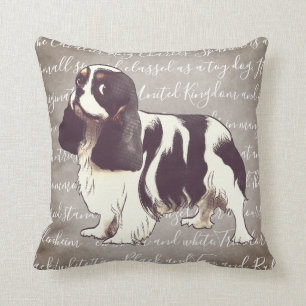 Cavalier King Charles Spaniel Illustration Pillow Kussen