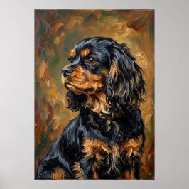 Cavalier King Charles Spaniel Impressionistische K Poster
