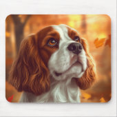 Cavalier King Charles Spaniel in de herfst Muismat (Voorkant)