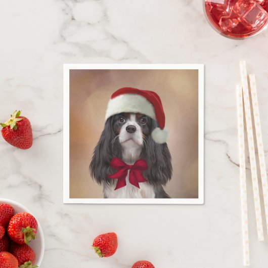 Cavalier King Charles Spaniel in het rode pet van  Servet (Insitu)