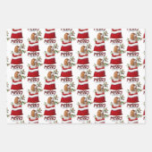 Cavalier King Charles Spaniel in Holiday Gift Bag Inpakpapier Vel (Voorkant 3)