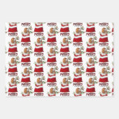 Cavalier King Charles Spaniel in Holiday Gift Bag Inpakpapier Vel (Voorkant)