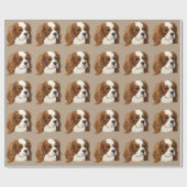 Cavalier King Charles Spaniel in Portret Cadeaupapier (Vlak)