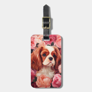 Cavalier King Charles Spaniel in Roos Bagagelabel