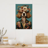 Cavalier King Charles Spaniel In Suit Poster (Keuken)