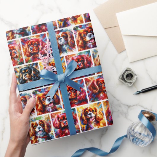 Cavalier King Charles Spaniel inpakpapier (Geschenken)