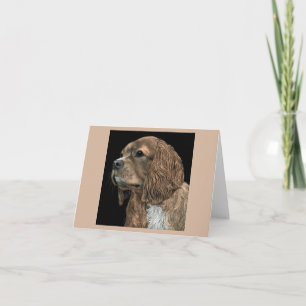Cavalier King Charles Spaniel Kaart - Rosie