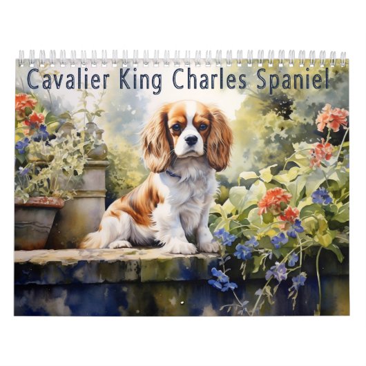 Cavalier King Charles Spaniel Kalender, elk jaar Kalender (Hoes)
