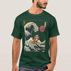 Cavalier King Charles Spaniel Kanagawa Japans Su T-shirt