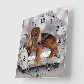 Cavalier King Charles Spaniel - Keesje Vierkante Klok (Hoek)