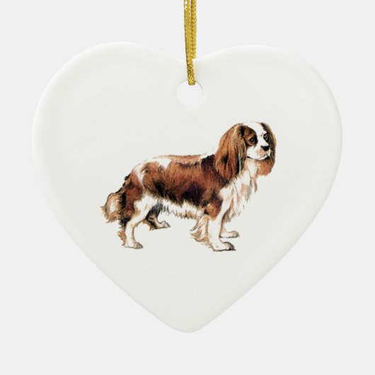 Cavalier King Charles Spaniel Keramisch Ornament (Voorkant)