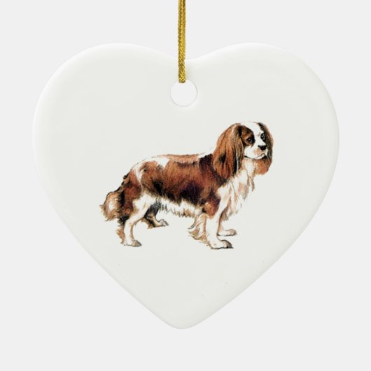 Cavalier King Charles Spaniel Keramisch Ornament (Achterkant)