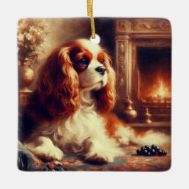 Cavalier King Charles Spaniel Keramisch Ornament