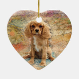 Cavalier King Charles Spaniel Keramisch Ornament