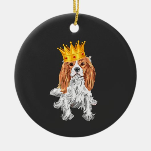Cavalier King Charles Spaniel Keramisch Ornament (Voorkant)