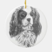 Cavalier King Charles Spaniel Keramisch Ornament (Achterkant)