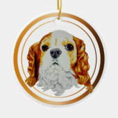 Cavalier King Charles Spaniel Keramisch Ornament (Voorkant)