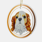 Cavalier King Charles Spaniel Keramisch Ornament (Links)