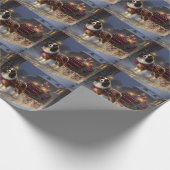 Cavalier King Charles Spaniel Kerst Festiviteit Cadeaupapier (Hoek)