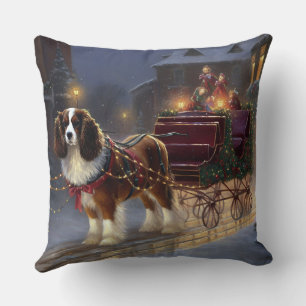 Cavalier King Charles Spaniel Kerst Festiviteit Kussen