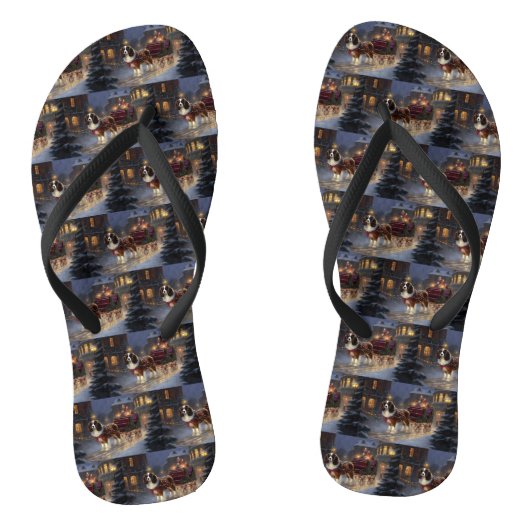 Cavalier King Charles Spaniel Kerst Festiviteit Teenslippers (Voetbed)