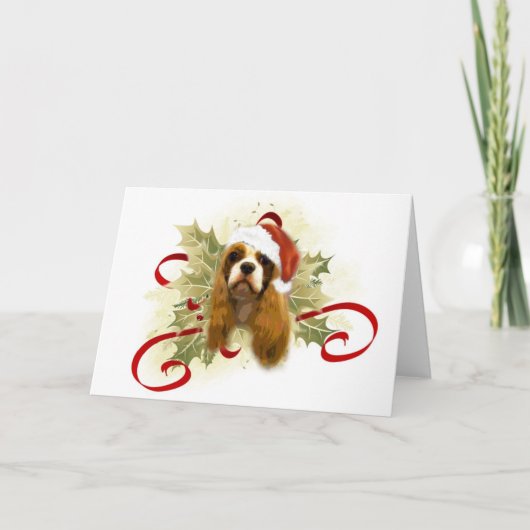 Cavalier King Charles Spaniel Kerst Kaarten (Voorkant)