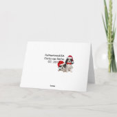 Cavalier King Charles Spaniel kerstakkaart Feestdagen Kaart (Achterkant)