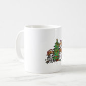 Cavalier King Charles Spaniel kerstboom Koffiemok (Voorkant links)