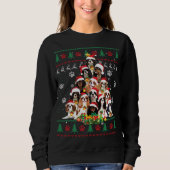 Cavalier King Charles Spaniel kerstboom Ugly Trui (Voorkant)