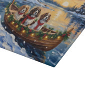 Cavalier King Charles Spaniel Kerstboot Snijplank (Hoek)