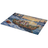 Cavalier King Charles Spaniel Kerstboot Snijplank (Hoek)