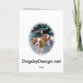 Cavalier King Charles Spaniel kerstcadeaus Feestdagen Kaart (Achterkant)
