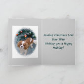 Cavalier King Charles Spaniel kerstcadeaus Feestdagen Kaart (Binnen)