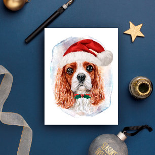 Cavalier King Charles Spaniel kerstcadeaus Feestdagenkaart