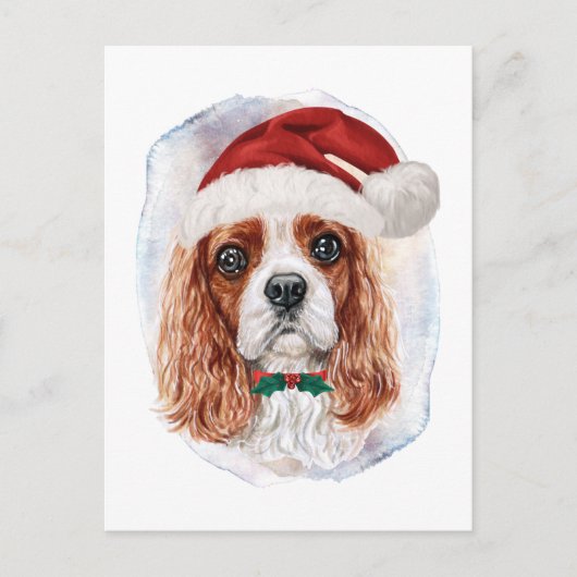Cavalier King Charles Spaniel kerstcadeaus Feestdagenkaart (Voorkant)
