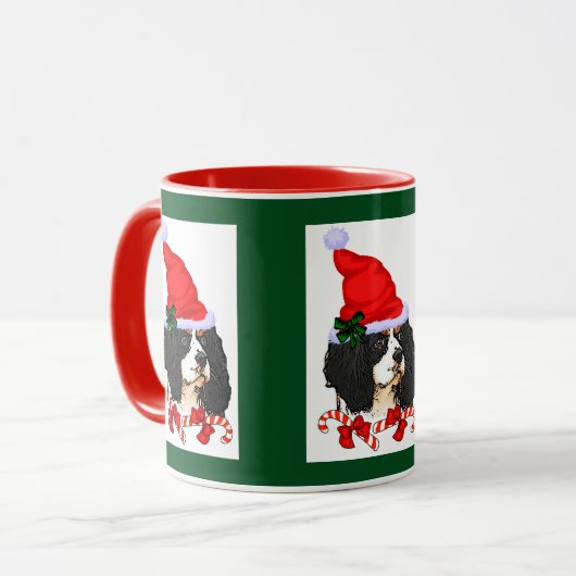 Cavalier King Charles Spaniel kerstcadeaus Mok (Voorkant links)
