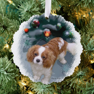 Cavalier King Charles Spaniel kerstcadeaus Ornament Kaart