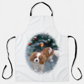 Cavalier King Charles Spaniel kerstcadeaus Schort (Voorkant)