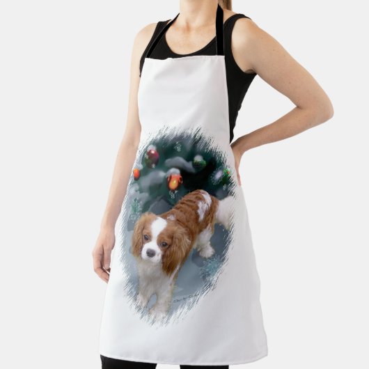 Cavalier King Charles Spaniel kerstcadeaus Schort (Insitu)