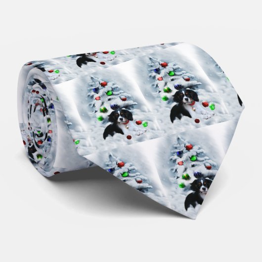 Cavalier King Charles Spaniel kerstcadeaus Stropdas (Opgerold)