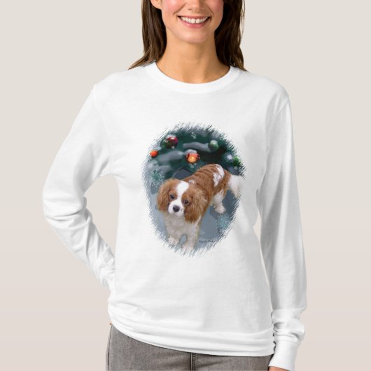 Cavalier King Charles Spaniel kerstcadeaus T-shirt (Voorkant)