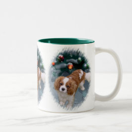 Cavalier King Charles Spaniel kerstcadeaus Tweekleurige Koffiemok