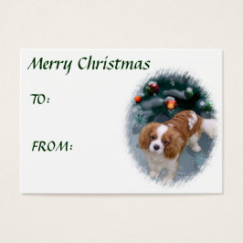 Cavalier King Charles Spaniel Kerstcadeaus Visitekaartje