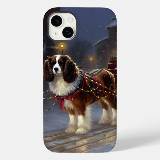 Cavalier King Charles Spaniel Kerstfeest Case-Mate iPhone Case (Achterkant)
