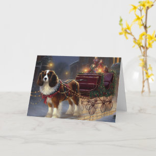 Cavalier King Charles Spaniel Kerstfeest Kaart