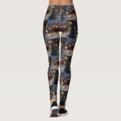 Cavalier King Charles Spaniel Kerstfeest Leggings (Achterkant)